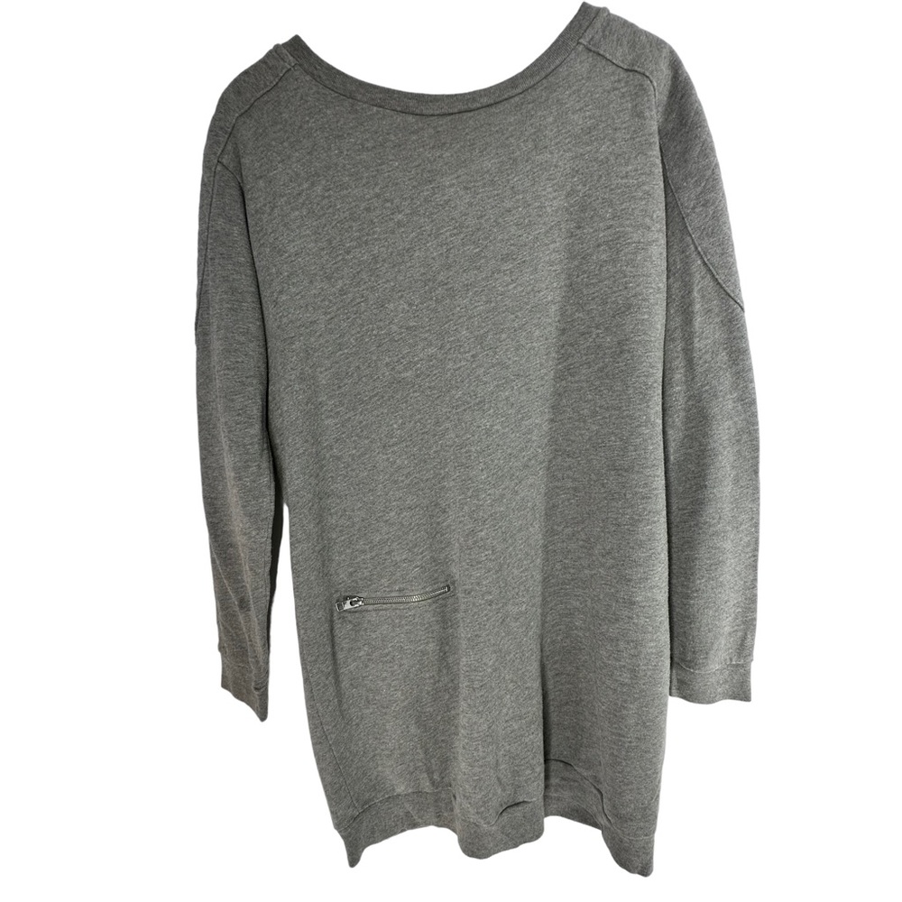 All Saints Ridley Sweater Dress Jersey Knit Grey Women's Size 8